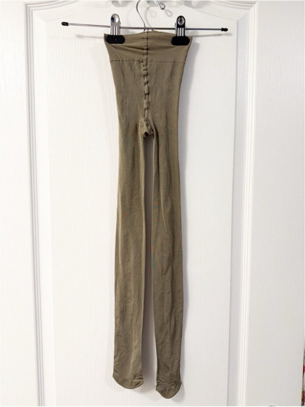 Women’s High waist Olive Green Footed Tights Leggings whimsigoth business casual